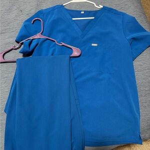 Blue Women's Scrub Set